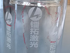 玻璃杯logo激光打标